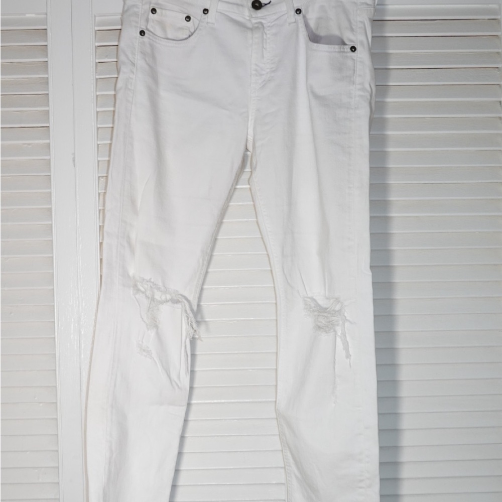 rag & bone White Jeans - Slim Fit